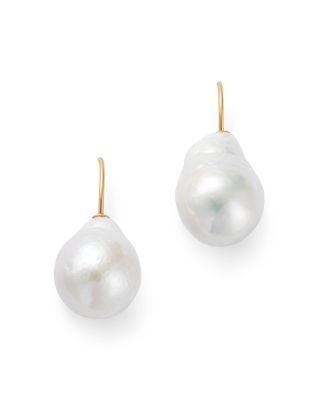 Bloomingdale's Fine Collection Cultured Freshwater Pearl Drop Earrings in 14K Yellow Gold