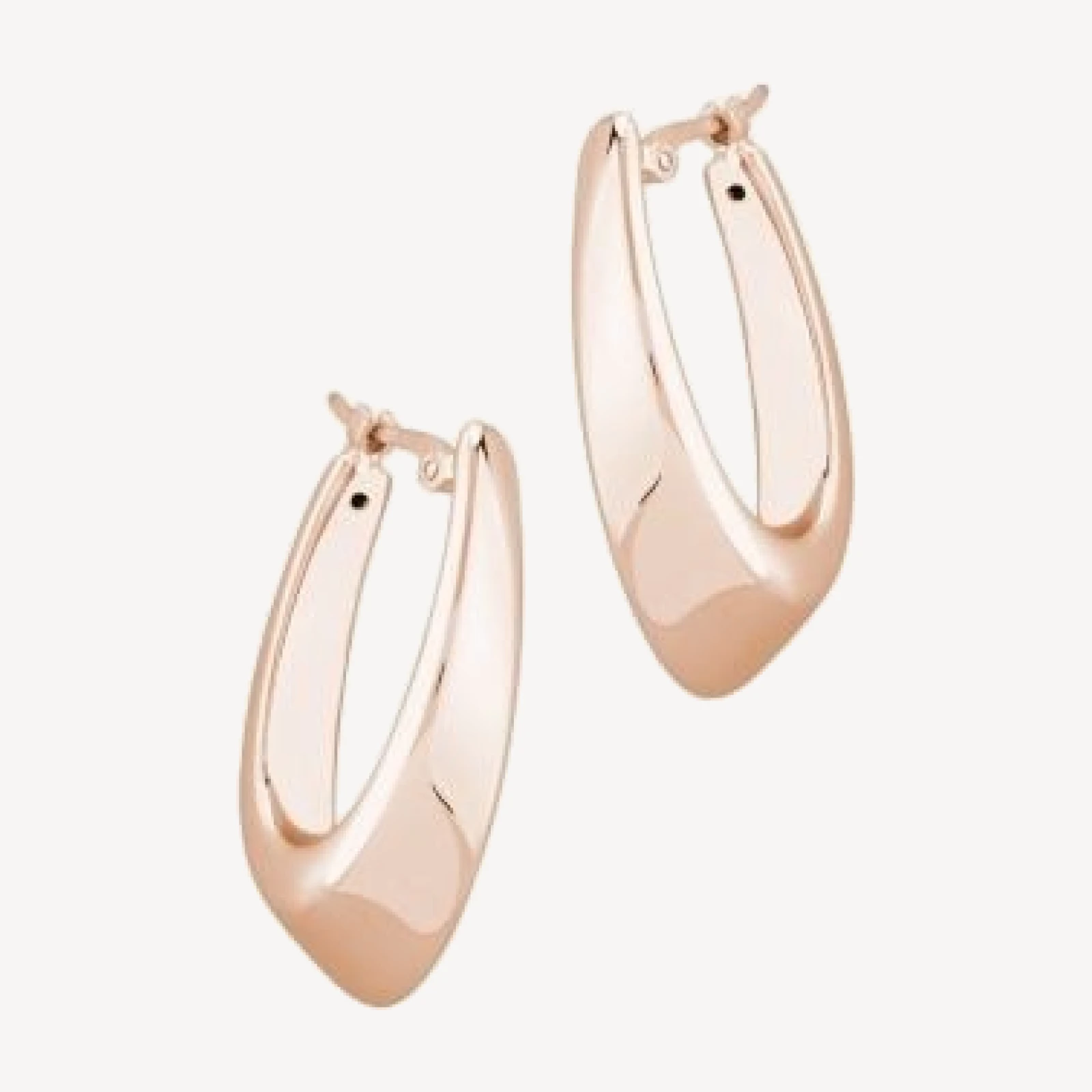 Bloomingdale's Fine Collection Medium Hoop Earrings in 14K Rose Gold