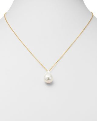 Bloomingdale's Fine Collection Baroque Cultured Pearl Pendant Necklace in 14K Yellow Gold, 22