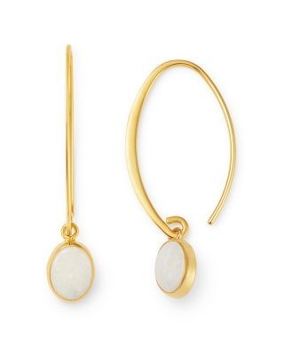 Bloomingdale's Fine Collection Opal Threader Earrings in 14K Yellow Gold