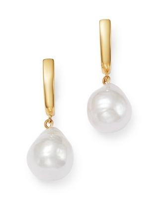 Bloomingdale's Fine Collection Baroque Cultured Pearl Drop Earrings in 14K Yellow Gold