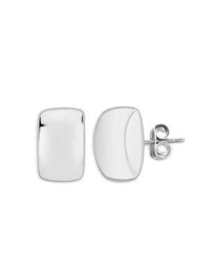 Bloomingdale's Fine Collection Rectangle Stud Earrings in 14K White Gold