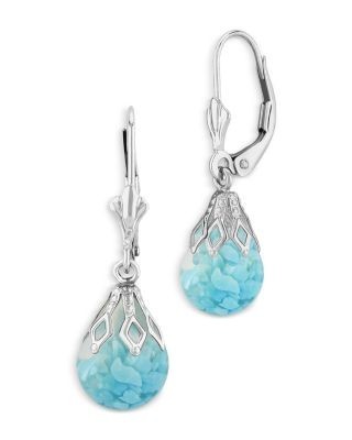 Bloomingdale's Fine Collection Floating Turquoise Drop Earrings