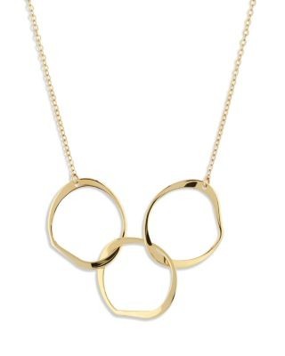 Bloomingdale's Fine Collection Interlocking Circle Station Necklace in 14K Yellow Gold, 18