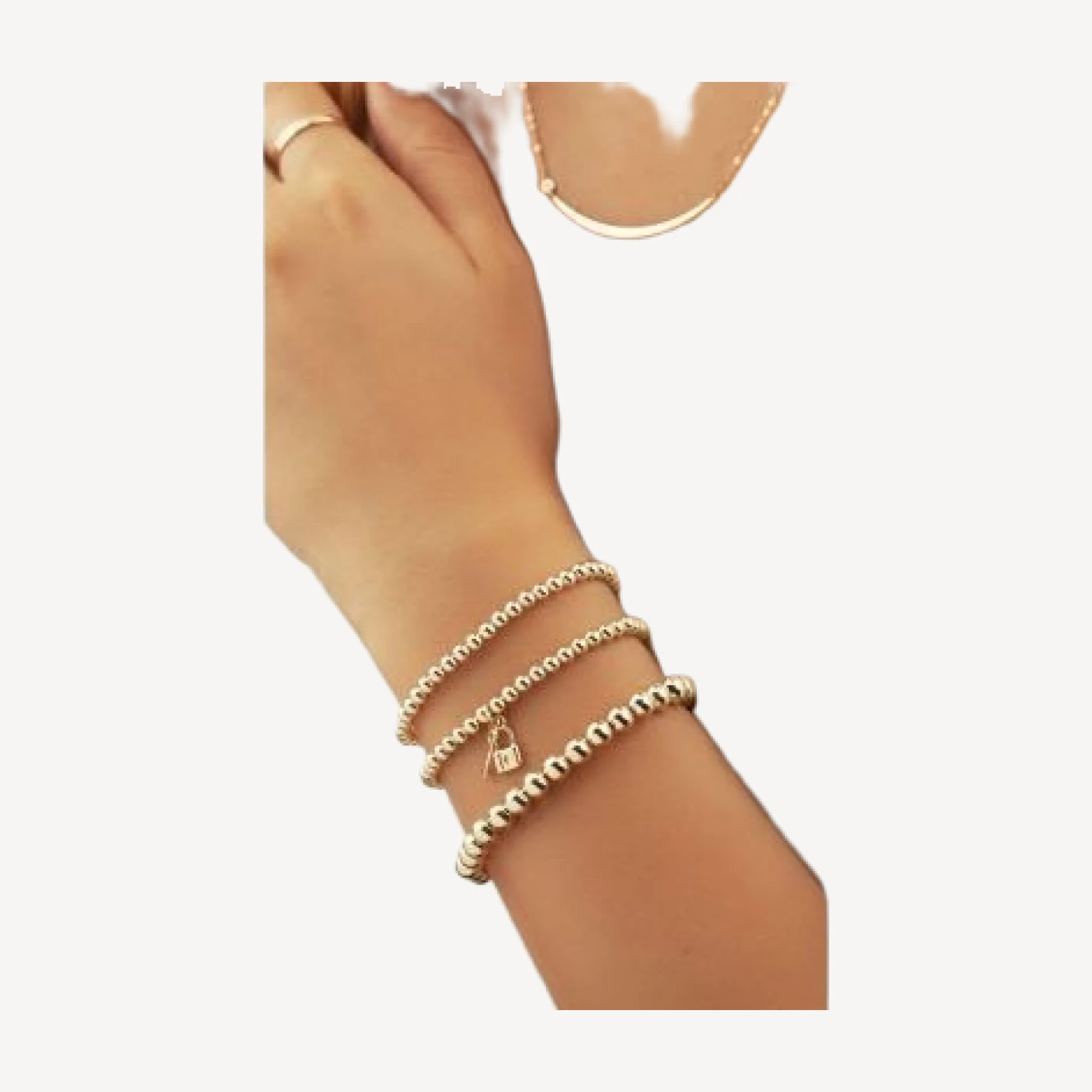Bloomingdale's Fine Collection 14K Gold Beaded Bracelet, 6mm