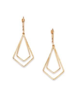 Bloomingdale's Fine Collection Geometric Dangle Drop Earrings in 14K Yellow Gold