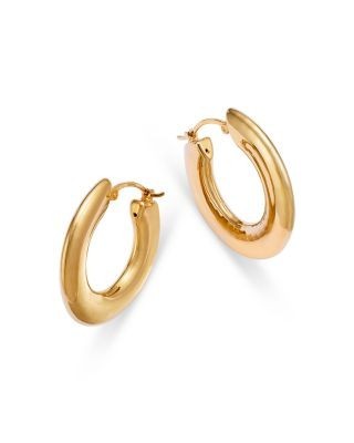 Bloomingdale's Fine Collection Polished Small Hoop Earrings in 14K Yellow Gold