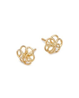 Bloomingdale's Fine Collection Ring Cluster Stud Earrings in 14K Yellow Gold