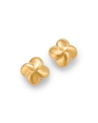 Bloomingdale's Fine Collection Children's Flower Puff Stud Earrings in 14K Yellow Gold