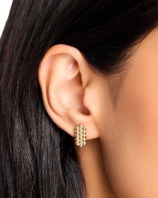 Bloomingdale's Fine Collection Multi Bead Hexagon Statement Earrings in 14K Yellow Gold