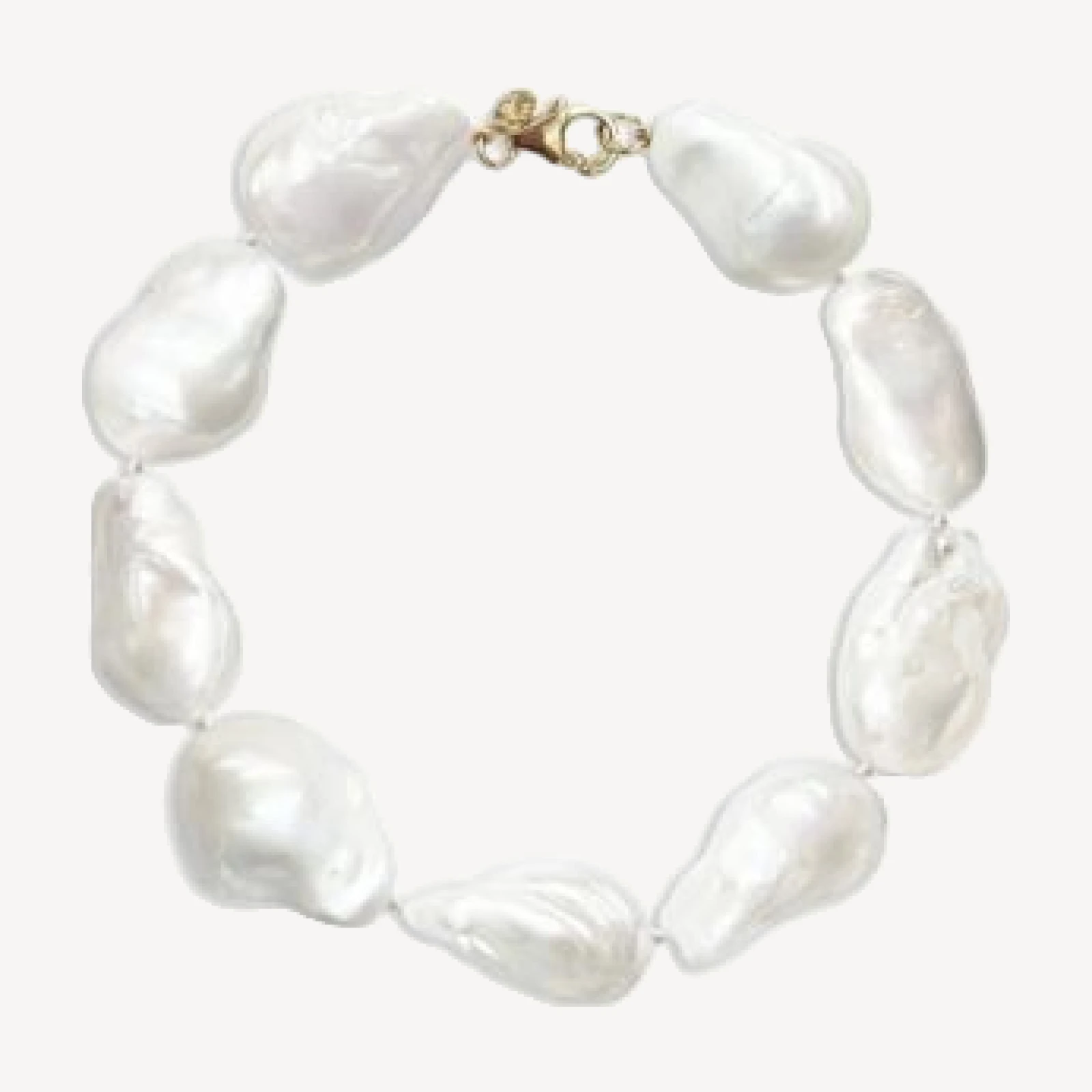 Bloomingdale's Fine Collection 14K Yellow Gold Baroque Pearl Bracelet