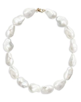 Bloomingdale's Fine Collection 14K Yellow Gold Baroque Pearl Necklace, 15.5