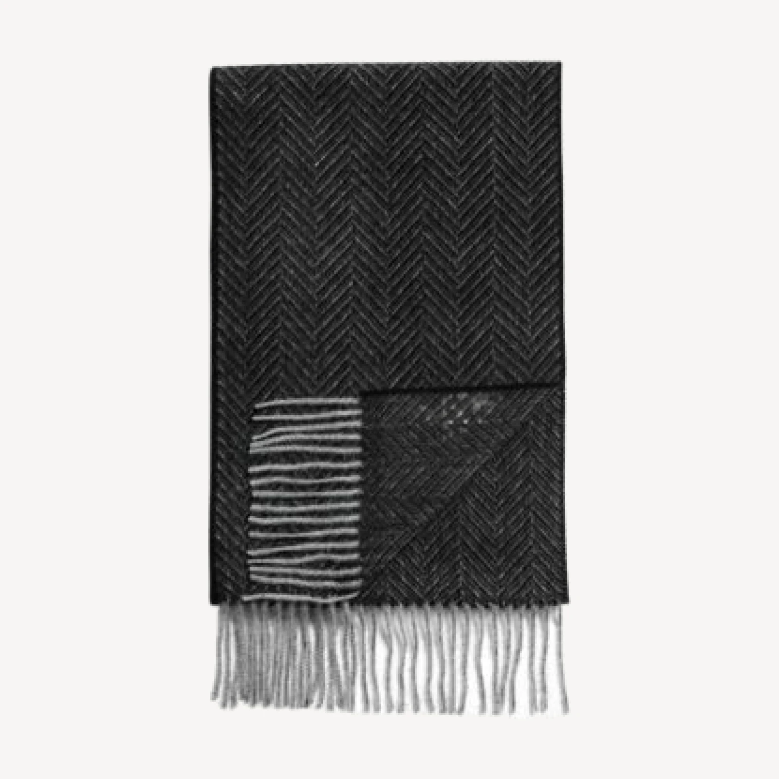 The Men's Store at Bloomingdale's Herringbone Oversized Cashmere Scarf - Exclusive