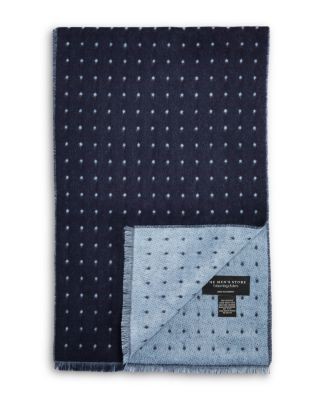 The Men's Store at Bloomingdale's Reversible Dots Woven Scarf - Exclusive