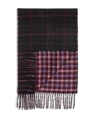 The Men's Store at Bloomingdale's Windowpane Reversible Cashmere Scarf - Exclusive