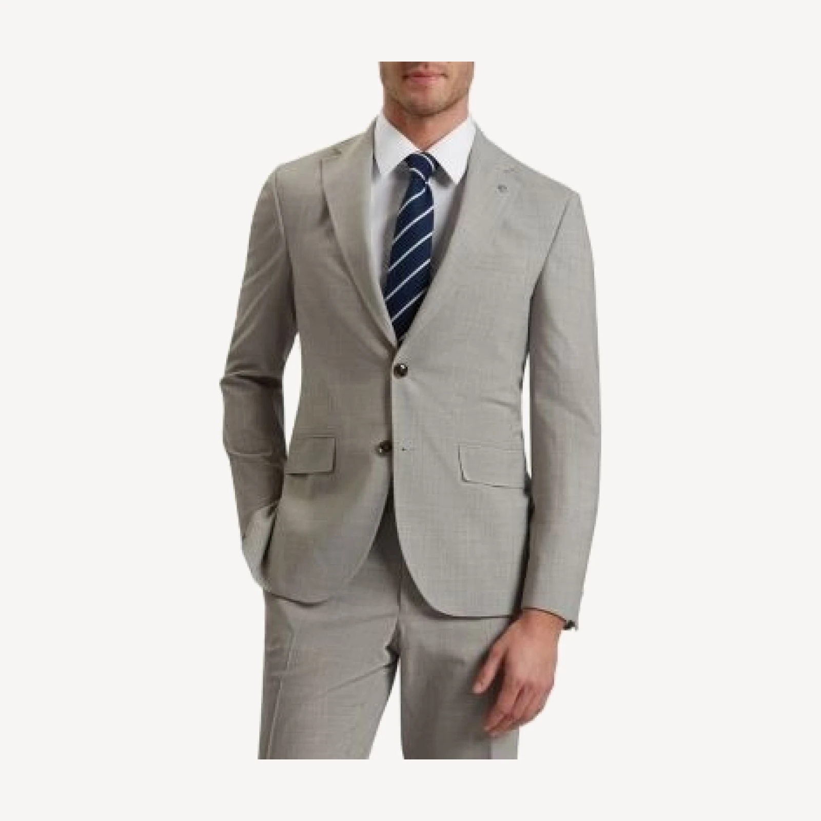Ted Baker Sharkskin Classic Wool Modern Fit Suit Jacket