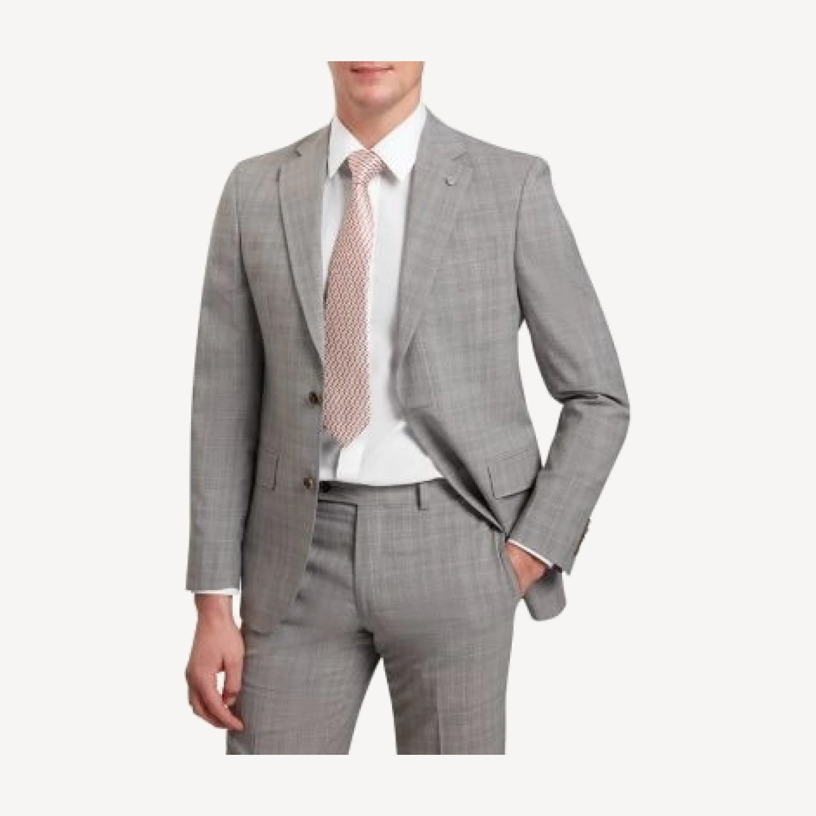 Ted Baker Check Classic Wool Slim Fit Suit Jacket
