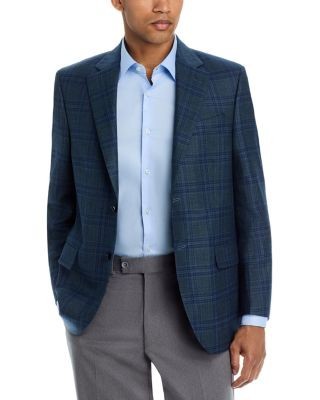 Peter Millar Flynn Classic Fit Wool Plaid Sport Coat
