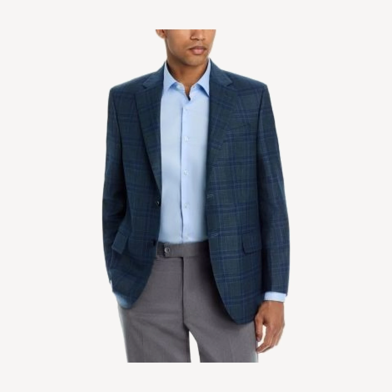 Peter Millar Flynn Classic Fit Wool Plaid Sport Coat