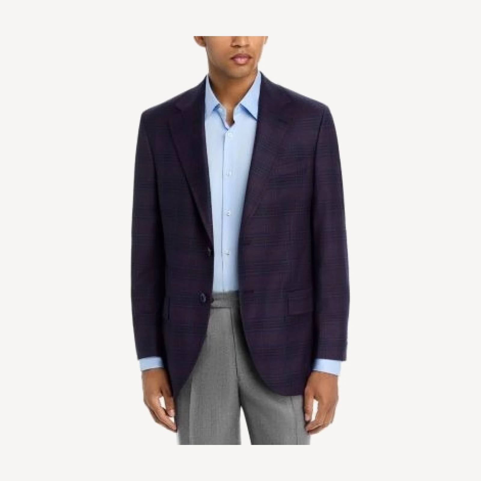 Peter Millar Classic Fit Hyperlight Brushed Plaid Soft Jacket