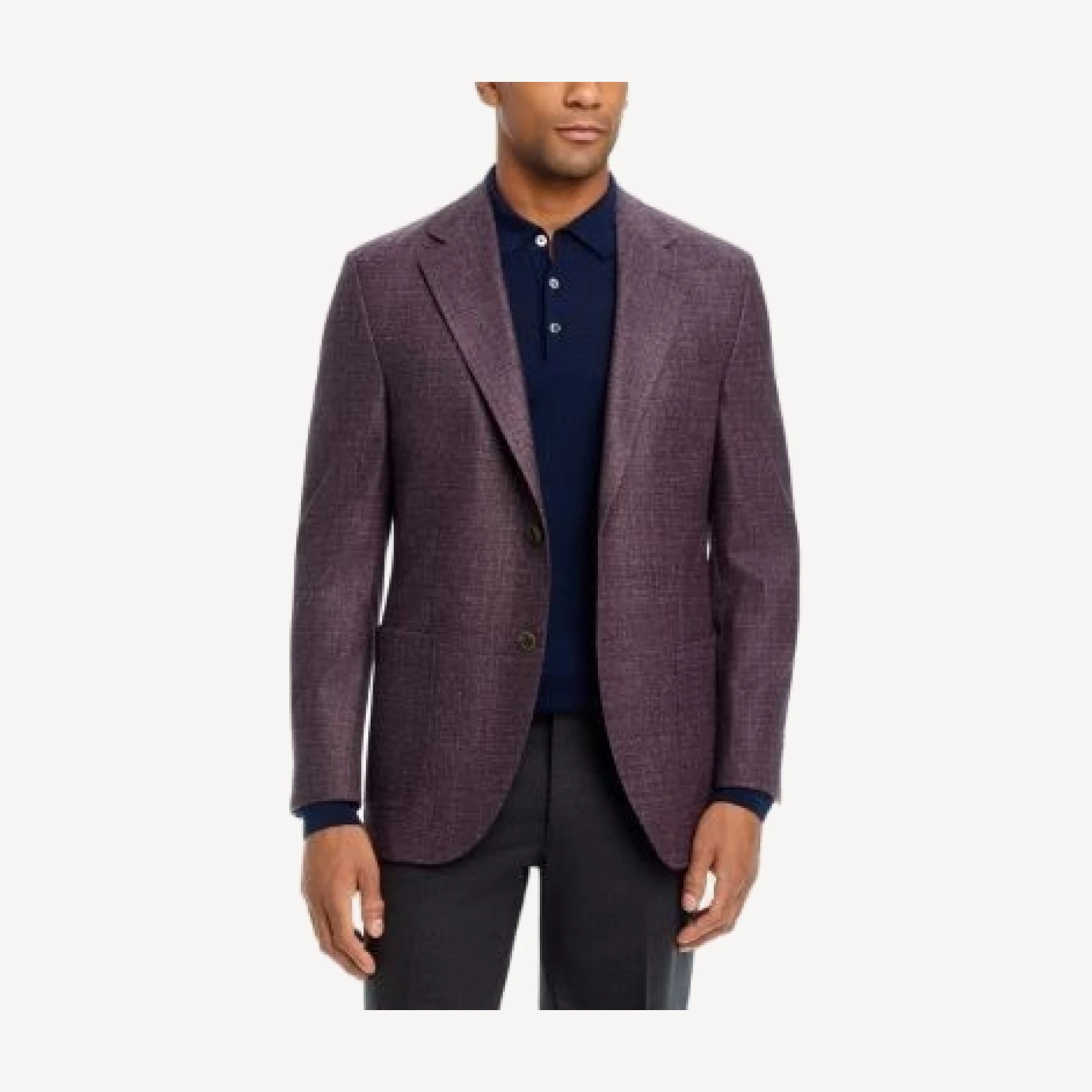 Peter Millar Tailored Fit Hyperlight Melange Textured Solid Sport Coat