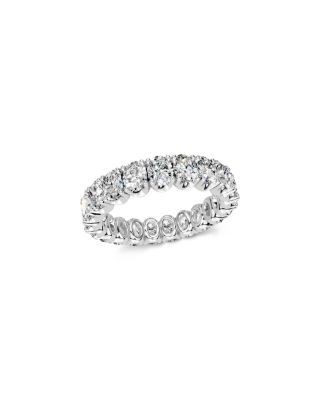 Bloomingdale's Fine Collection Diamond Oval Classic Eternity Band in 14K White Gold, 3.0 tcw