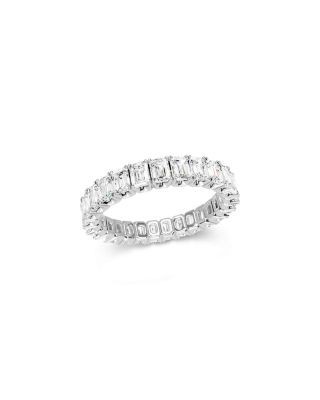 Bloomingdale's Fine Collection Diamond Emerald Cut Classic Eternity Band in 14K White Gold, 3.0 ct. t. w.