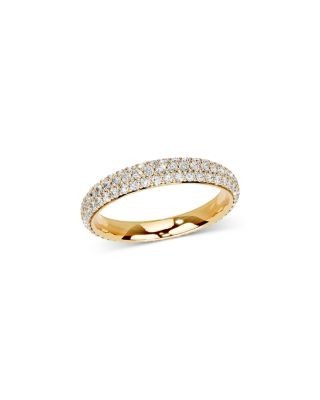 Bloomingdale's Fine Collection Diamond Micro Pave Eternity Ring in 14K Yellow Gold, 1.0 tcw