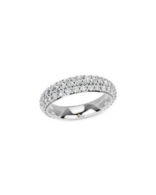 Bloomingdale's Fine Collection Diamond Pave Eternity Band in 14K White Gold, 2.0 tcw