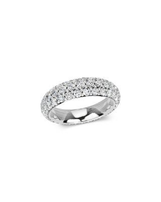 Bloomingdale's Fine Collection Diamond Pave Eternity Band in 14K White Gold, 3.0 tcw