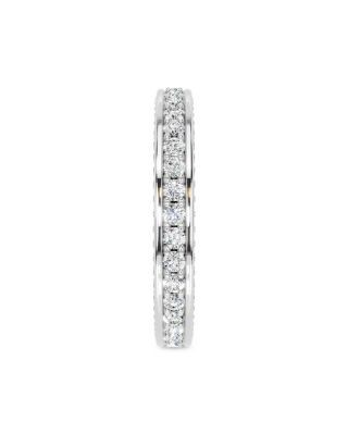 Bloomingdale's Fine Collection Diamond Three Side Eternity Band in 14K White Gold, 1.0 tcw