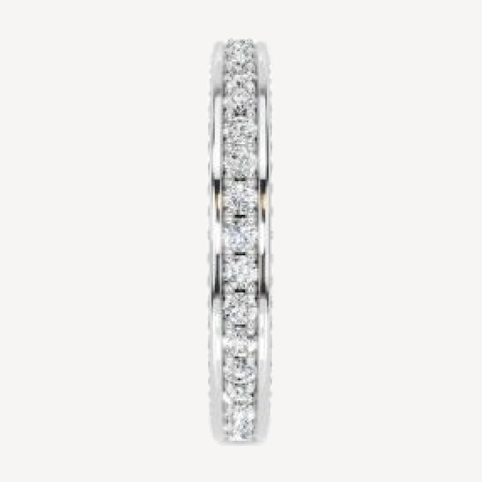 Bloomingdale's Fine Collection Diamond Three Side Eternity Band in 14K White Gold, 1.0 tcw