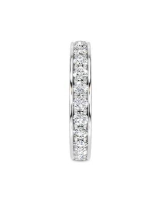 Bloomingdale's Fine Collection Diamond Three Side Eternity Band in 14K White Gold, 2.0 tcw