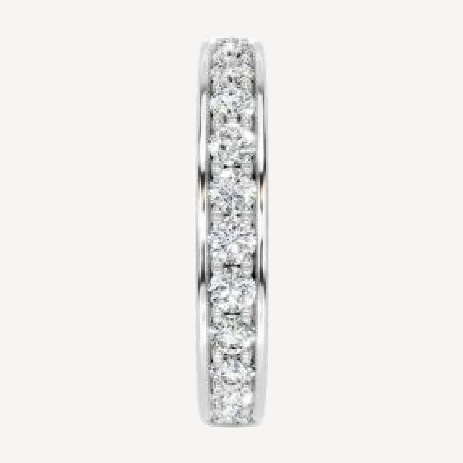 Bloomingdale's Fine Collection Diamond Three Side Eternity Band in 14K White Gold, 2.0 tcw
