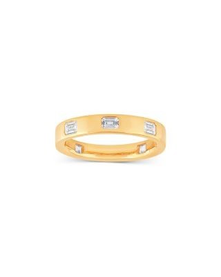 Bloomingdale's Fine Collection Diamond Emerald Cut Eternity Ring in 14K Yellow Gold, 1.0 tcw