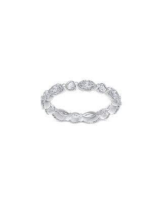 Bloomingdale's Fine Collection Diamond Mixed Cut Eternity Ring in 14K White Gold, 2.0 tcw