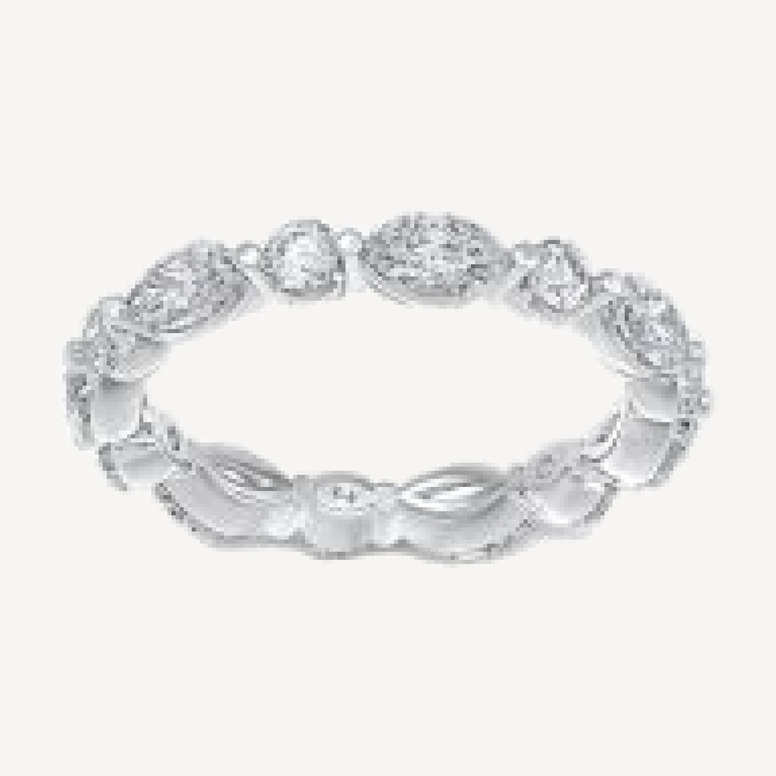 Bloomingdale's Fine Collection Diamond Mixed Cut Eternity Ring in 14K White Gold, 2.0 tcw