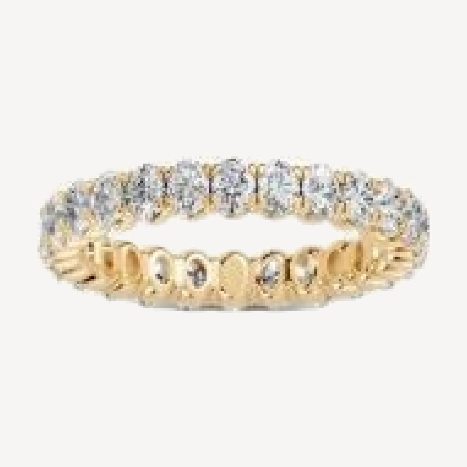 Bloomingdale's Fine Collection Diamond Oval Cut Eternity Ring in 14K Yellow Gold, 2.0 tcw