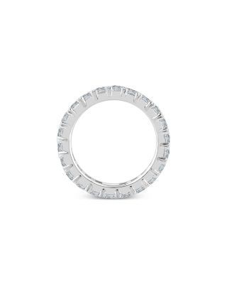 Bloomingdale's Fine Collection Diamond Emerald Cut Eternity Ring in 14K White Gold, 4.0 tcw