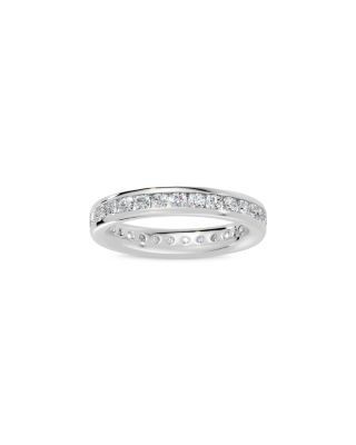 Bloomingdale's Fine Collection Diamond Channel Set Eternity Ring in 14K White Gold, 1.0 tcw