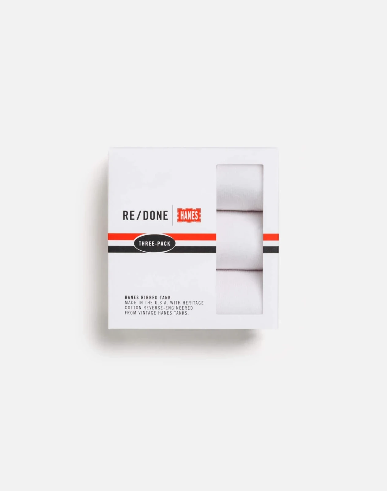 Ribbed Tank 3 Pack - White