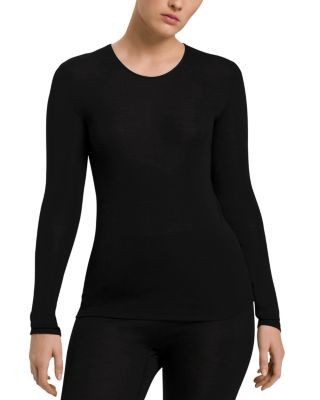 Hanro Wool & Silk Round Neck Long Sleeve Top