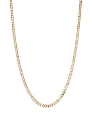 Bloomingdale's Fine Collection Men's Curb Link Chain Necklace in 14K Yellow Gold, 22