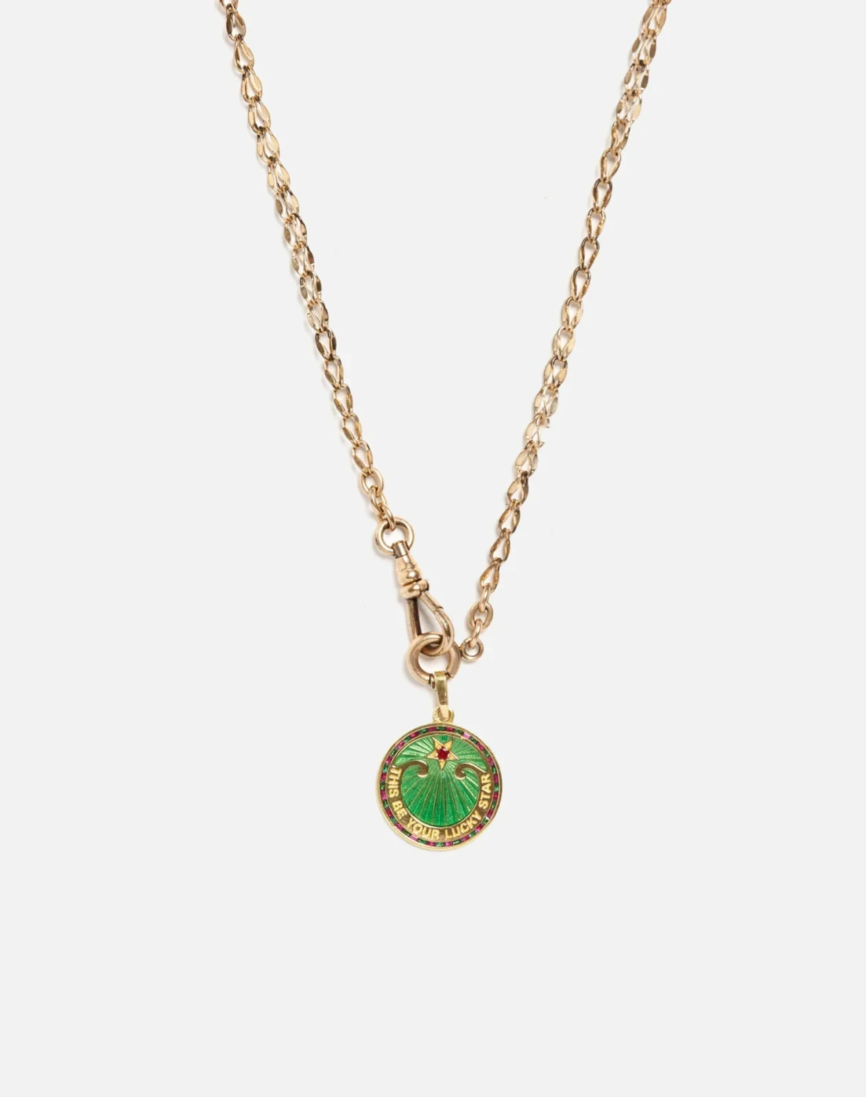 RE/DONE Vintage | 90s18k Lucky Star Pendant Necklace
