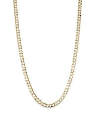 Bloomingdale's Fine Collection Men's Comfort Curb Link Chain Necklace in 14K Yellow Gold, 24