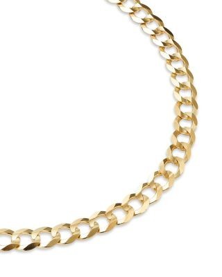 Bloomingdale's Fine Collection Men's Curb Link Chain Bracelet in 14K Yellow Gold