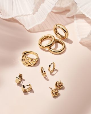 Bloomingdale's Fine Collection Huggie Hoop Earrings in 14K Yellow Gold