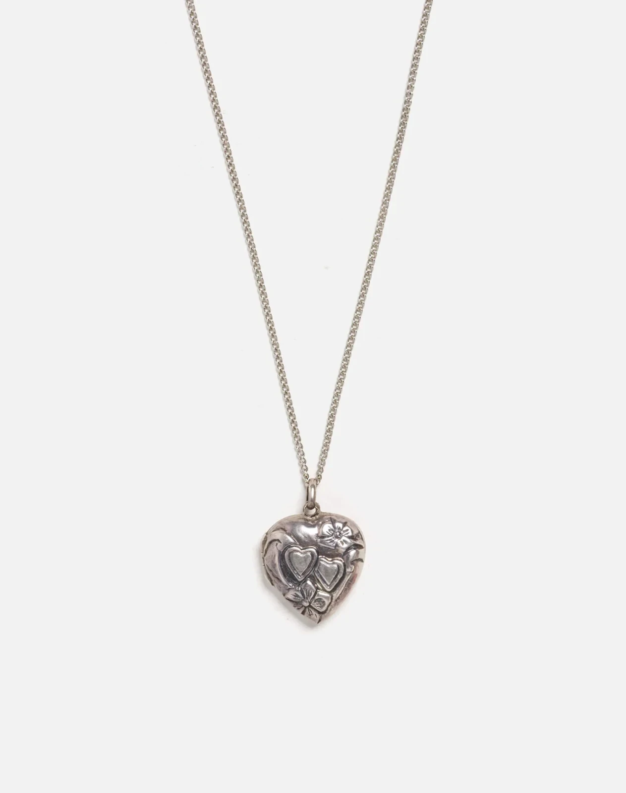 RE/DONE Vintage | 60s Sterling Heart Locket Necklace