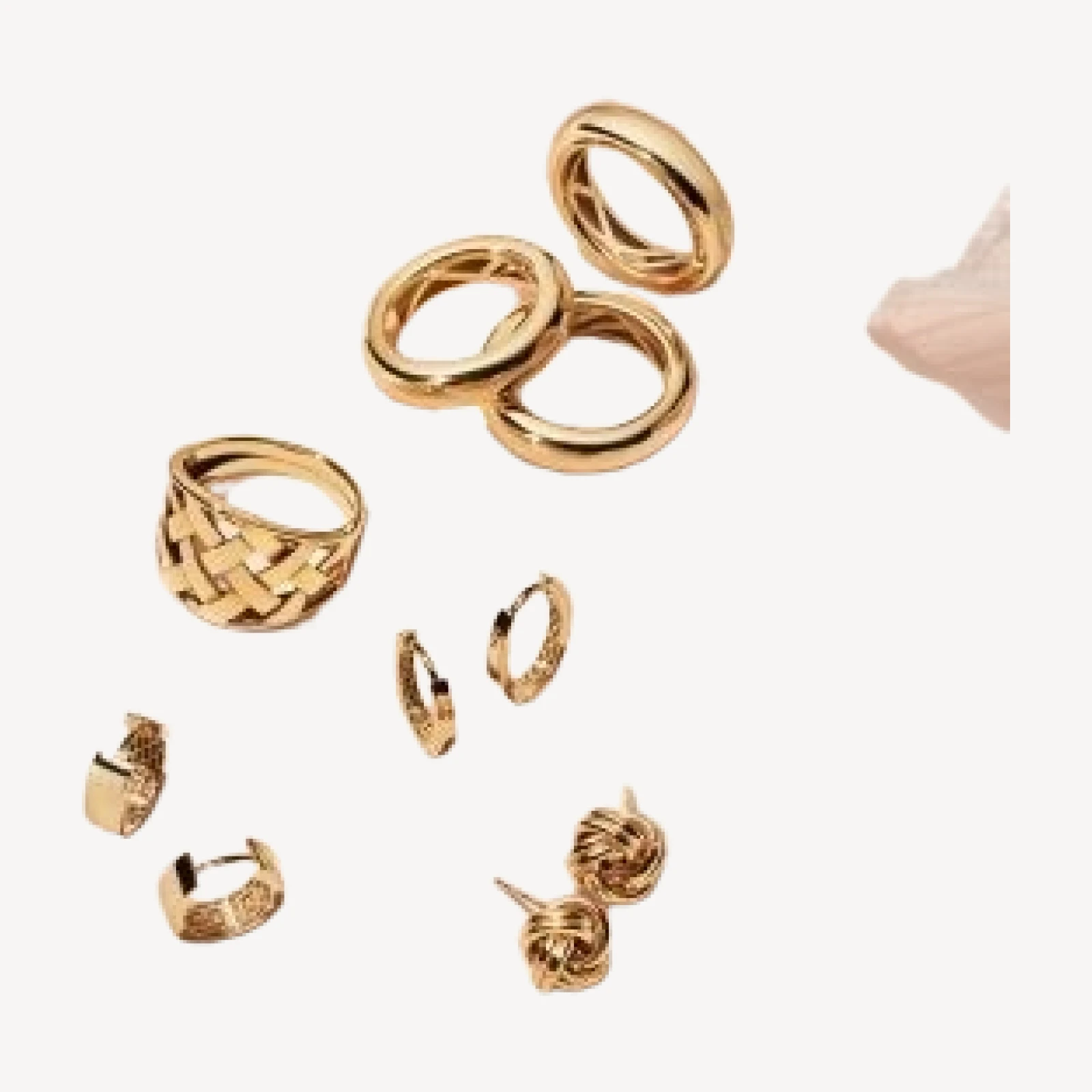 Bloomingdale's Fine Collection 14K Yellow Gold Royal Chain Love Knot Stud Earrings