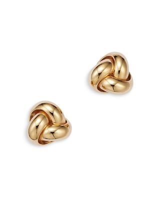 Bloomingdale's Fine Collection Love Knot Stud Earrings in 14K Yellow Gold